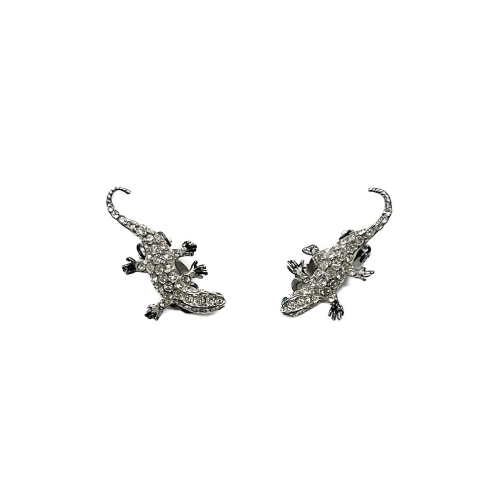 Vintage Paste Lizard Earrings