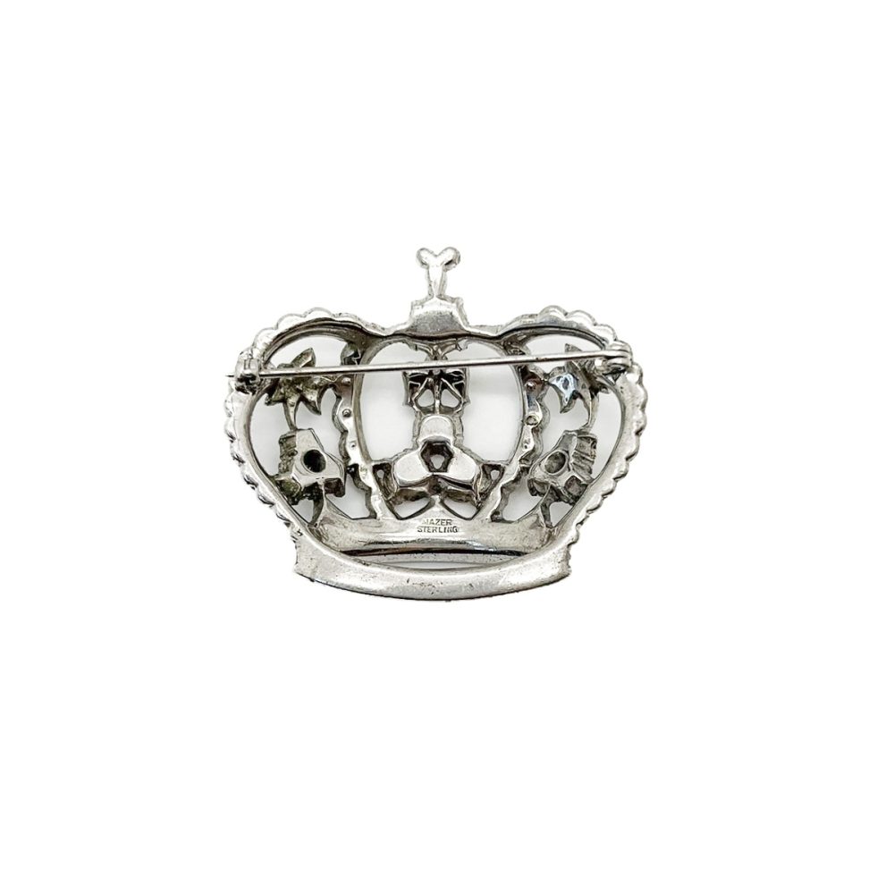 Vintage MAZER Crown Brooch