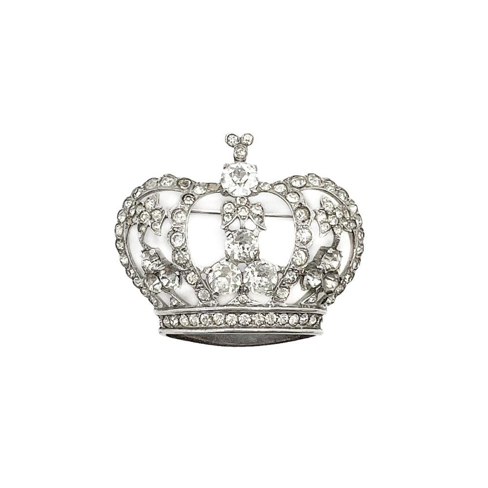 Vintage MAZER Crown Brooch