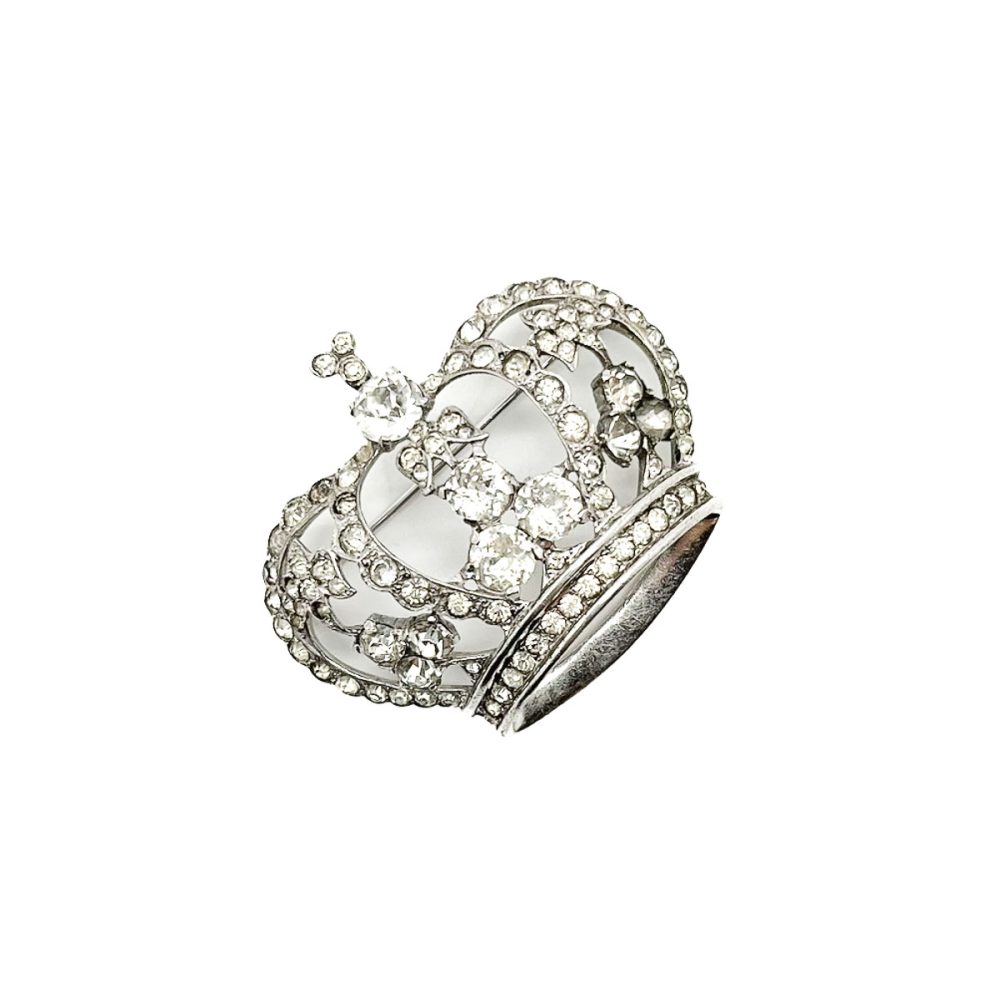 Vintage MAZER Crown Brooch