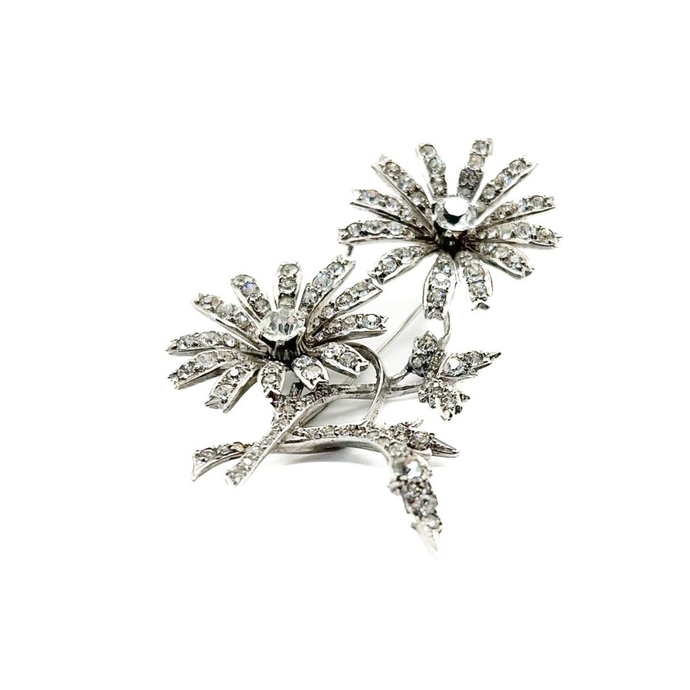 Art Deco Floral Spray Brooch
