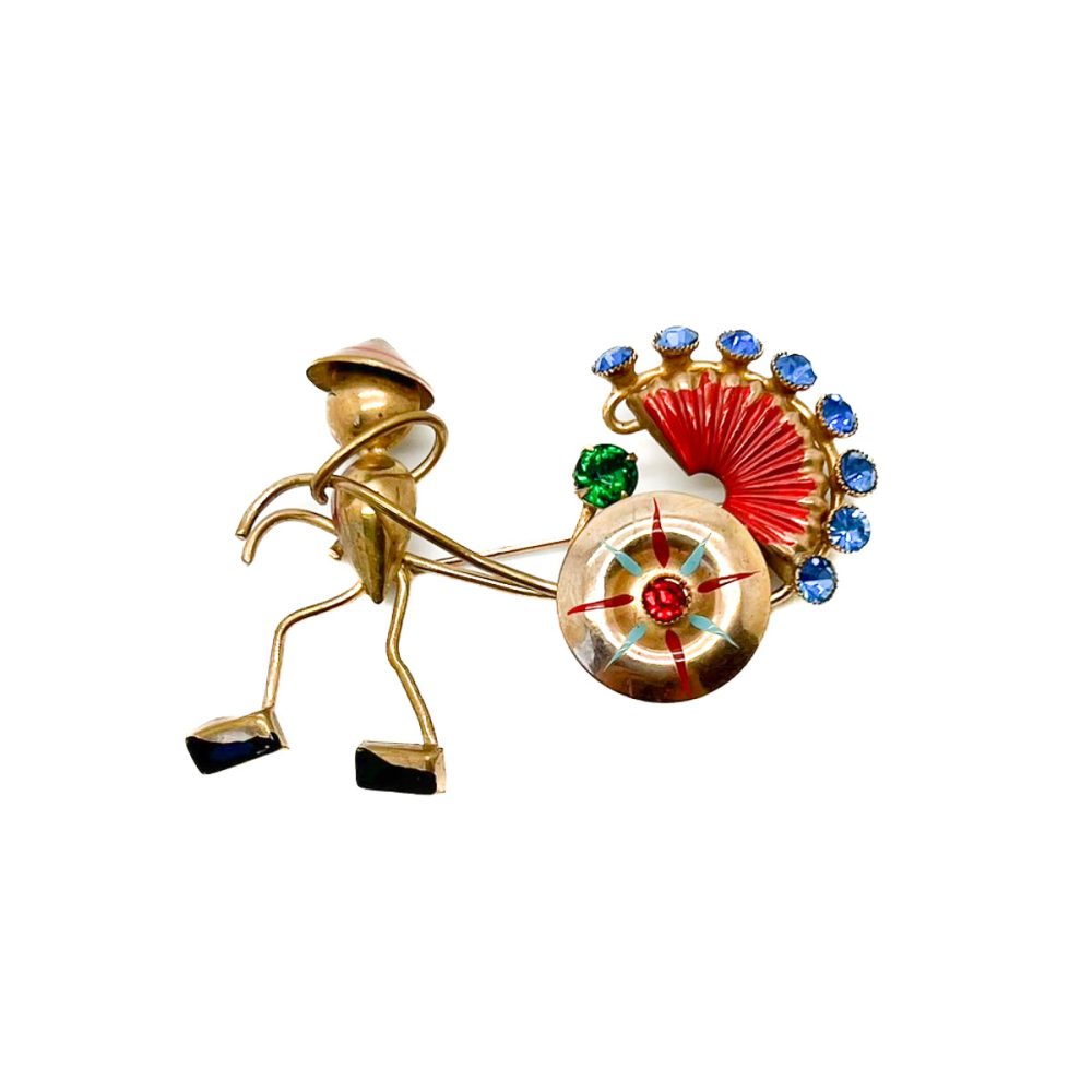 Vintage Walter Lampl Rickshaw Brooch