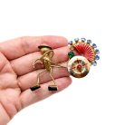 Jennifer Gibson Jewellery 1990 (4) Vintage Walter Lampl Rickshaw Brooch