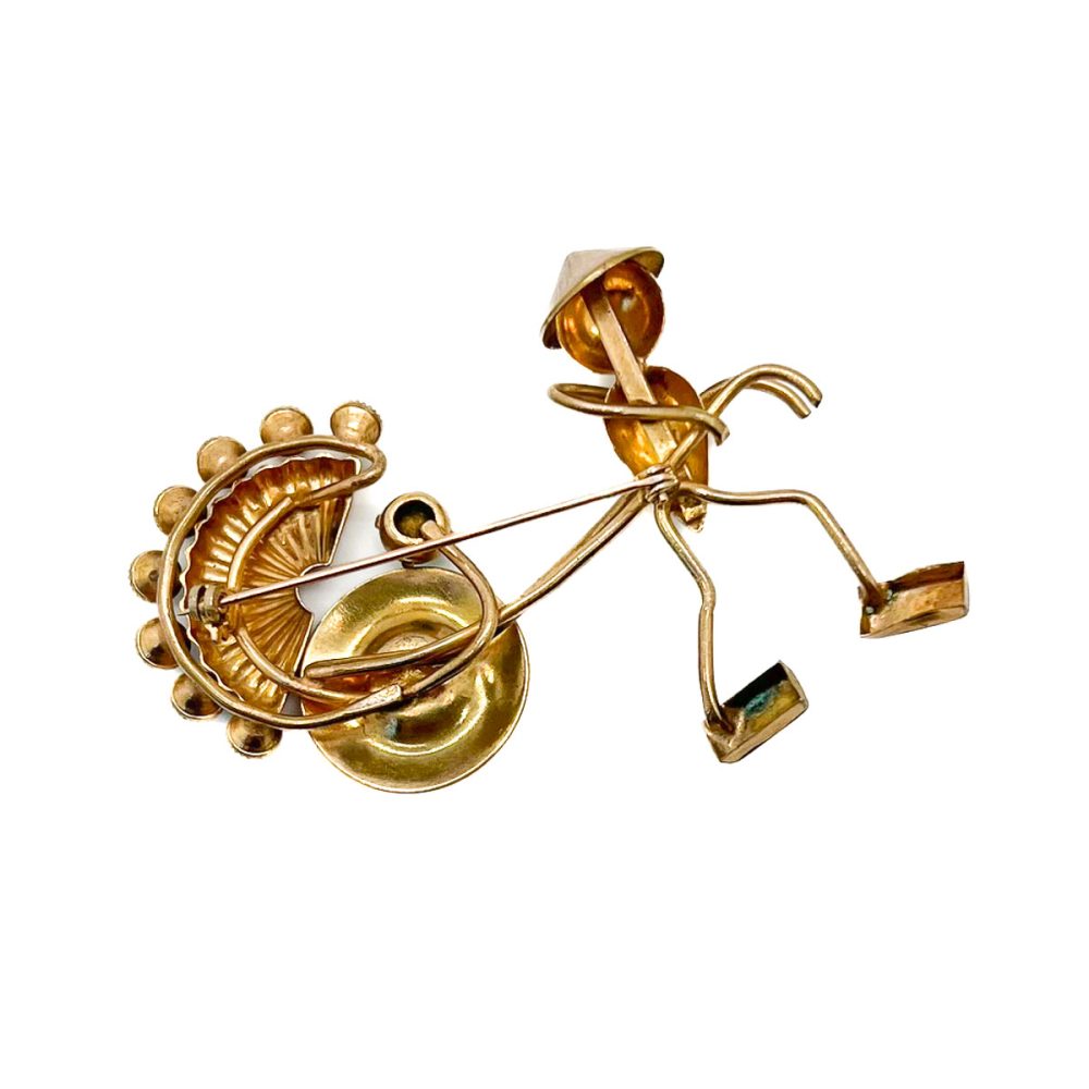 Vintage Walter Lampl Rickshaw Brooch
