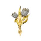 Jennifer Gibson Jewellery 1991 (2) Vintage Coro Entremblant Floral Brooch