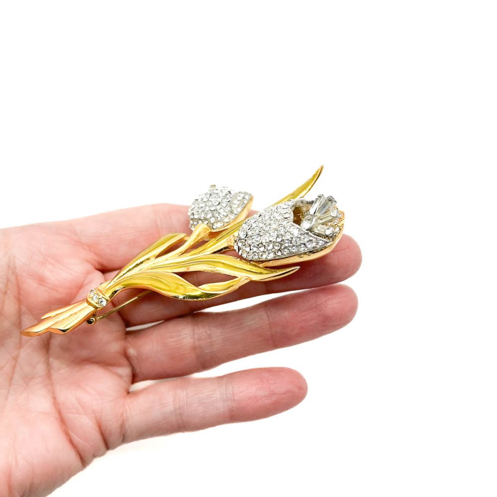 Vintage Coro Entremblant Floral Brooch