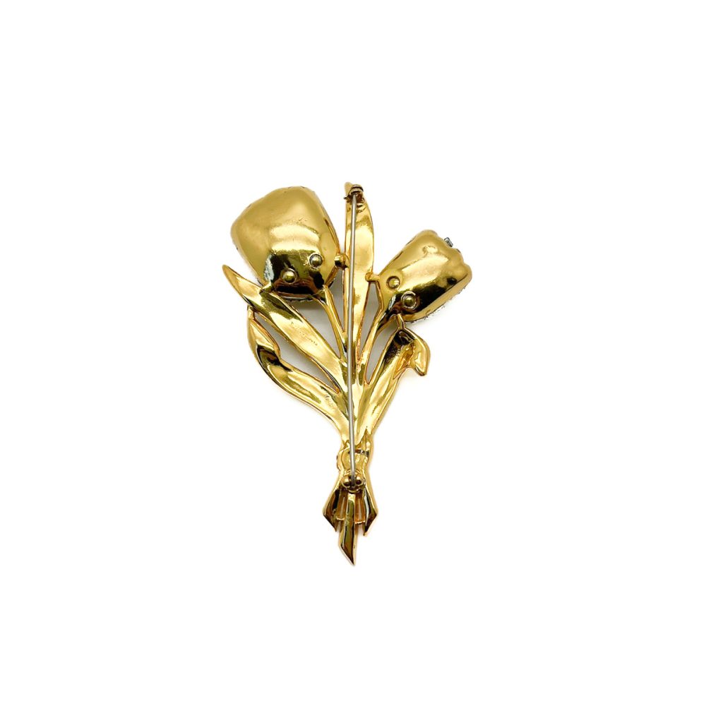 Vintage Coro Entremblant Floral Brooch