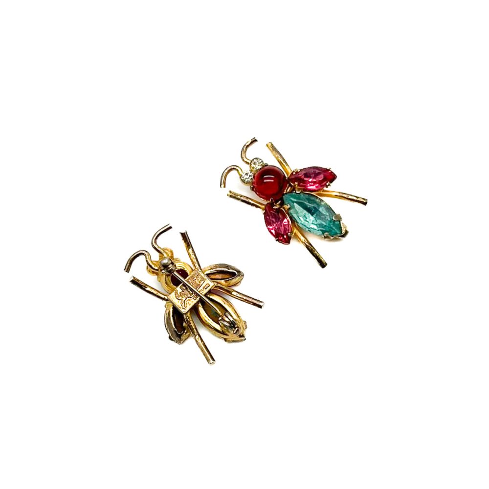 Vintage Coro Bug Brooches
