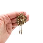 Vintage DeRosa Cuckoo Clock Brooch