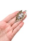 Jennifer Gibson Jewellery 1994 (5) Vintage Crown Trifari Moonstone Leaf Brooch