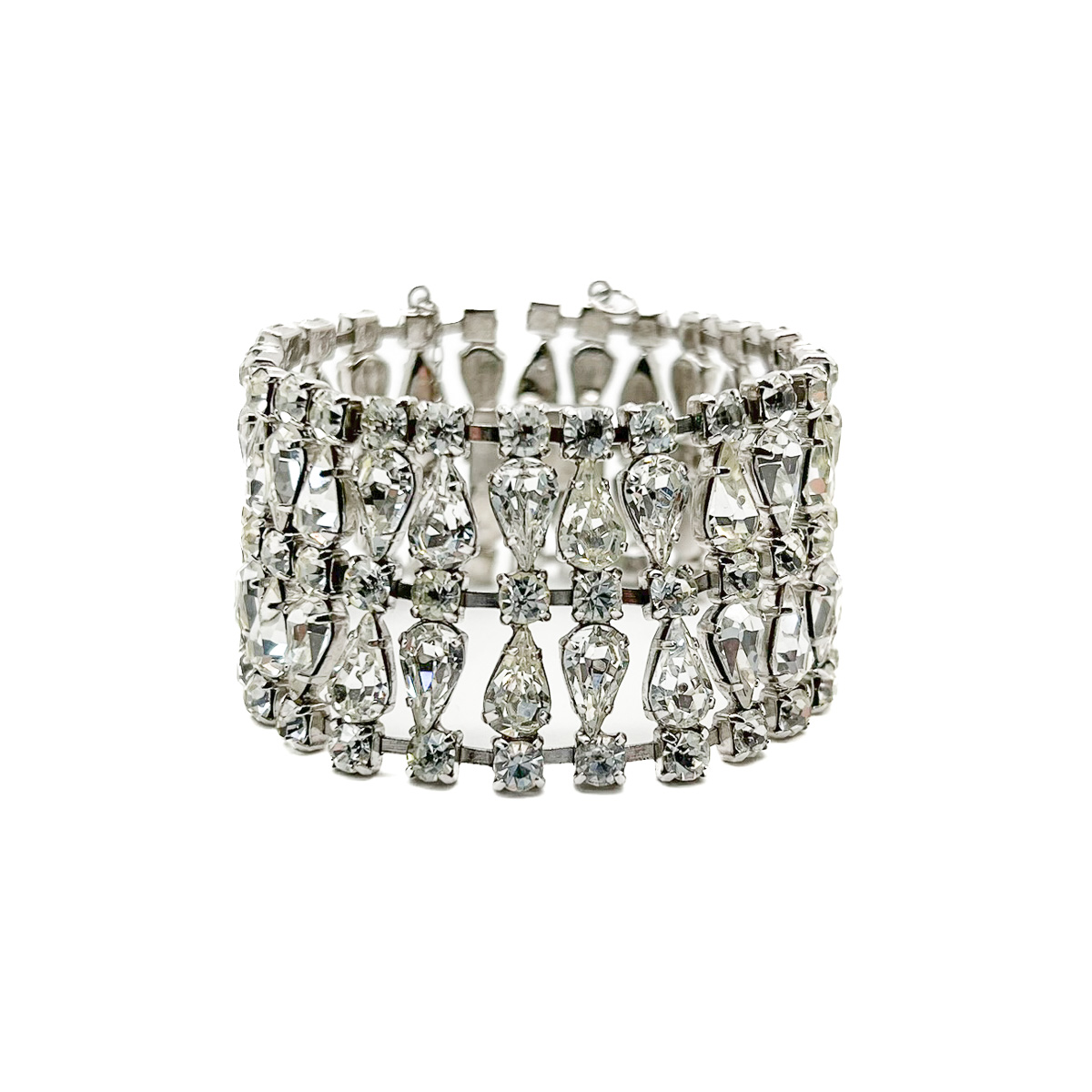 Jennifer Gibson Jewellery - 2010 (1) Vintage Teardrop Rhinestone Cuff