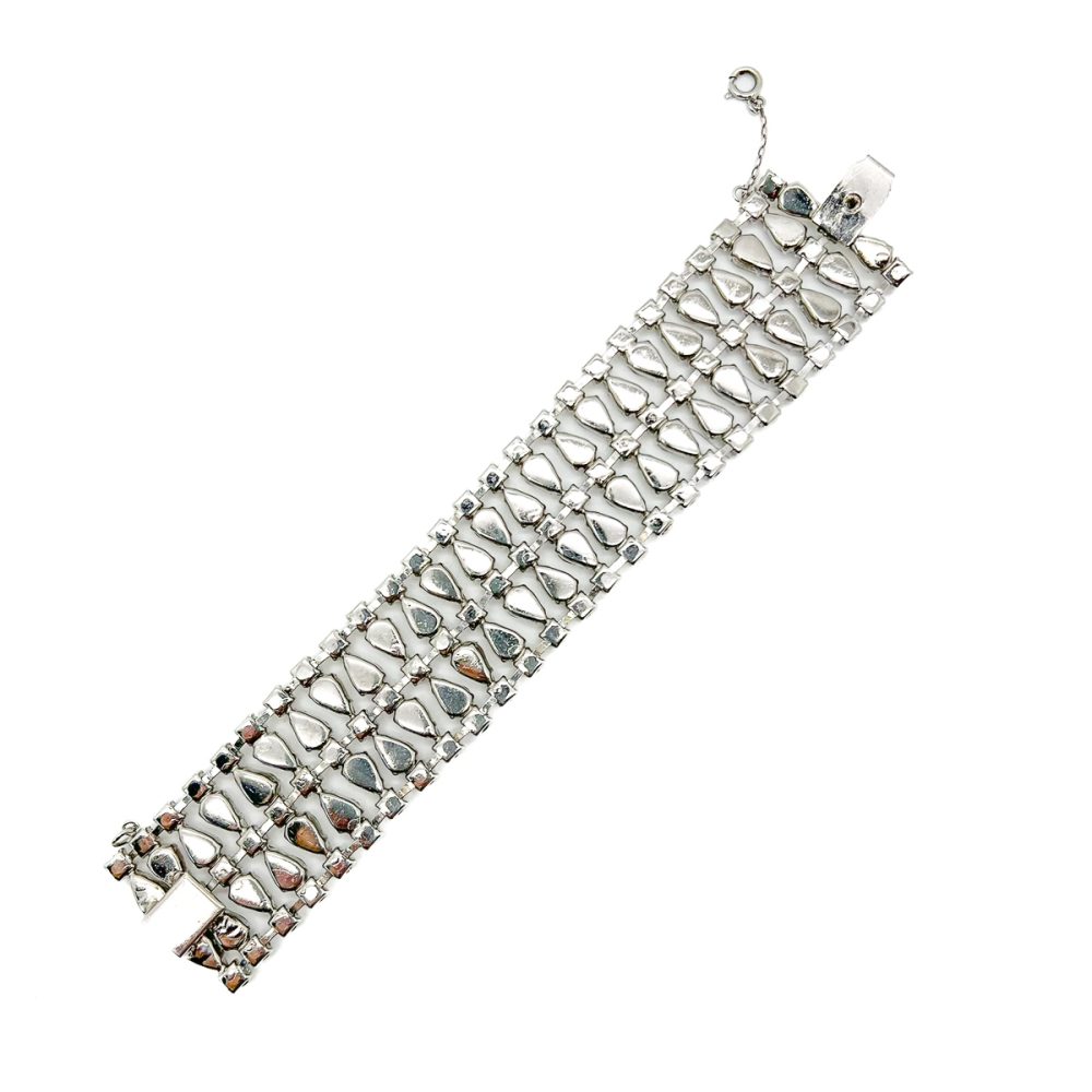 Vintage Teardrop Rhinestone Cuff