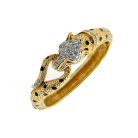 Jennifer Gibson Jewellery 2014 fr Vintage Attwood & Sawyer Big Cat Cuff