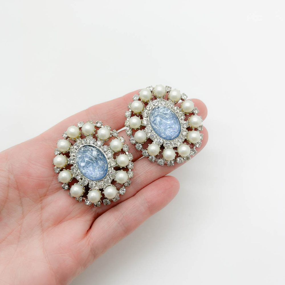 Vintage Easter Egg Pearl Earrings