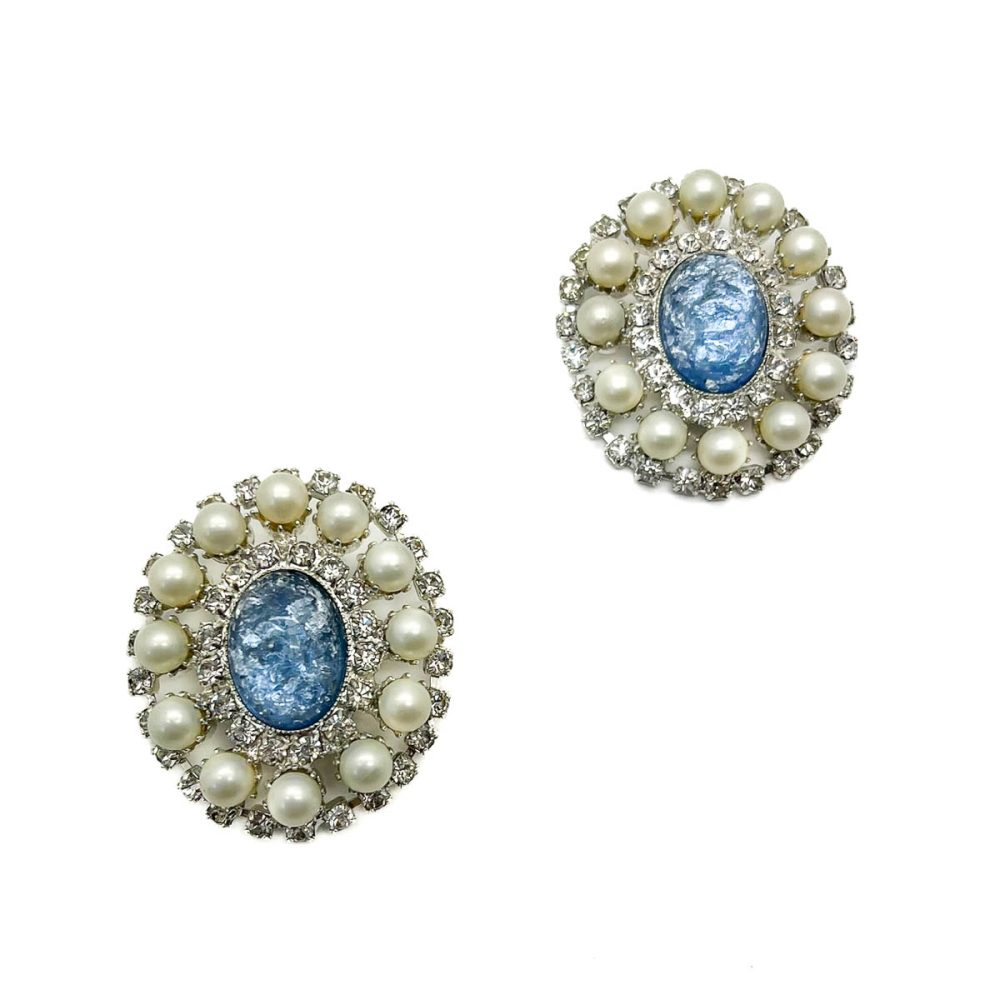 Vintage Easter Egg Pearl Earrings