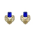 Jennifer Gibson Jewellery 2020 (2) Vintage Electric Blue Deco Earrings