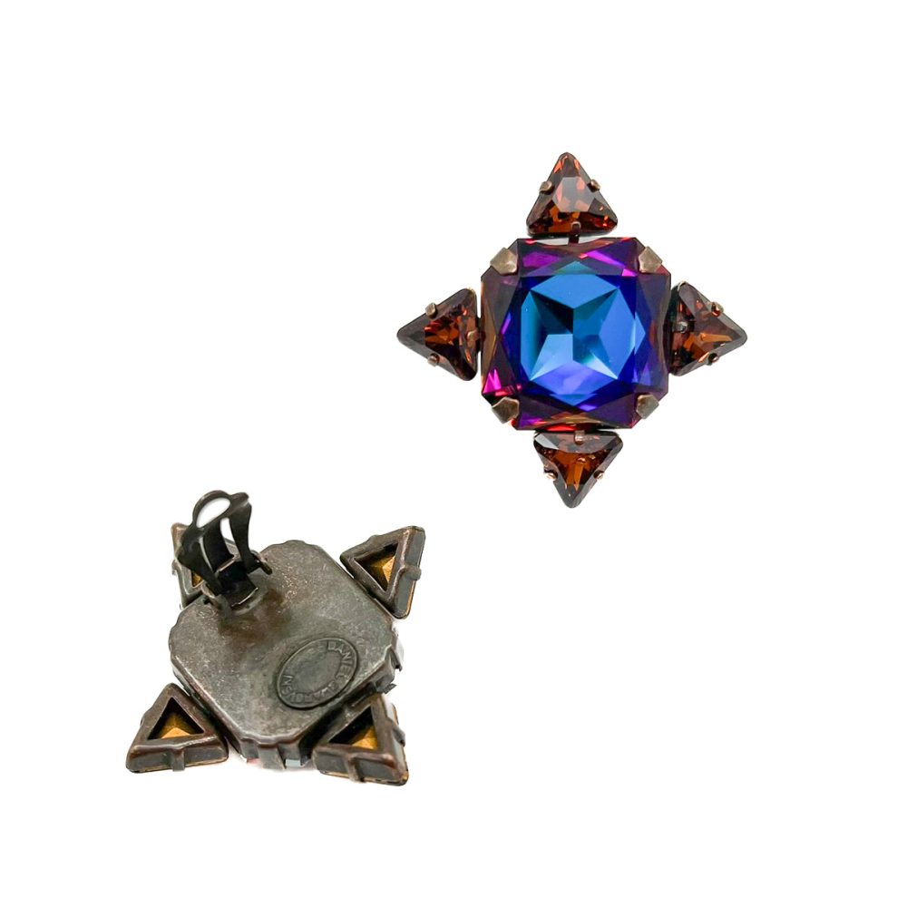 Vintage Daniel Swarovski Kaleidoscope Earrings
