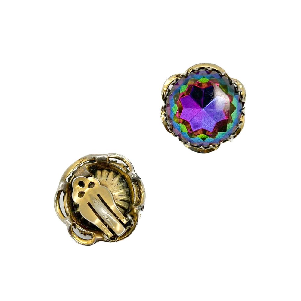 Vintage Schiaparelli Watermelon Earrings