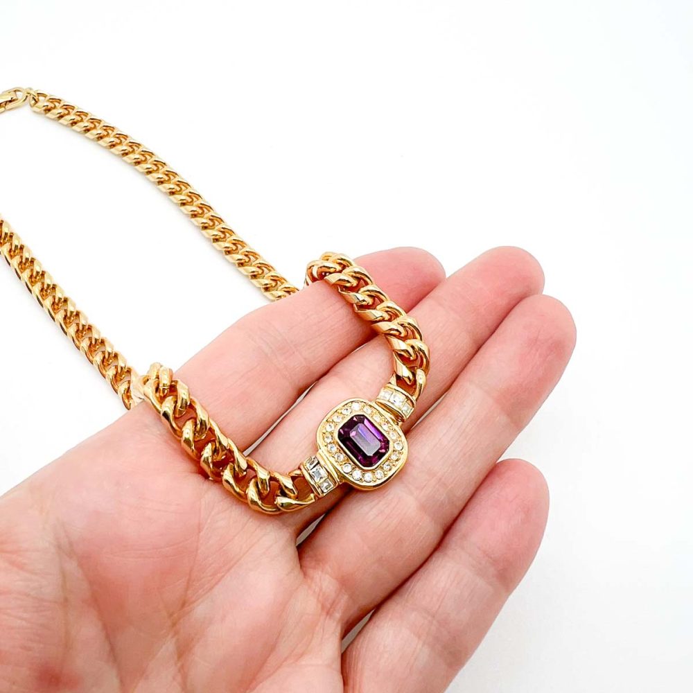 Vintage Dior Amethyst Necklace