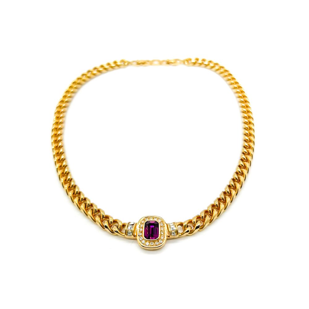 Vintage Dior Amethyst Necklace