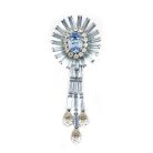 Jennifer Gibson Jewellery 2027A (2) Vintage Schöffel Crystal Brooch