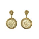Jennifer Gibson Jewellery 2028 (2) Vintage Statement Coin Earrings