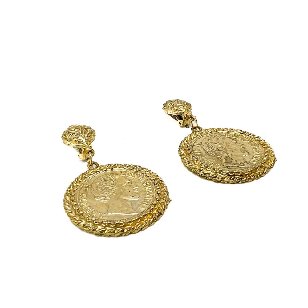 Vintage Statement Coin Earrings