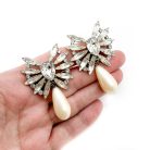 Jennifer Gibson Jewellery 2030 (1) Vintage Marquise Pearl Drop Earrings