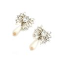 Jennifer Gibson Jewellery 2030 (5) Vintage Marquise Pearl Drop Earrings