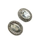 Vintage Headlamp Crystal Earrings