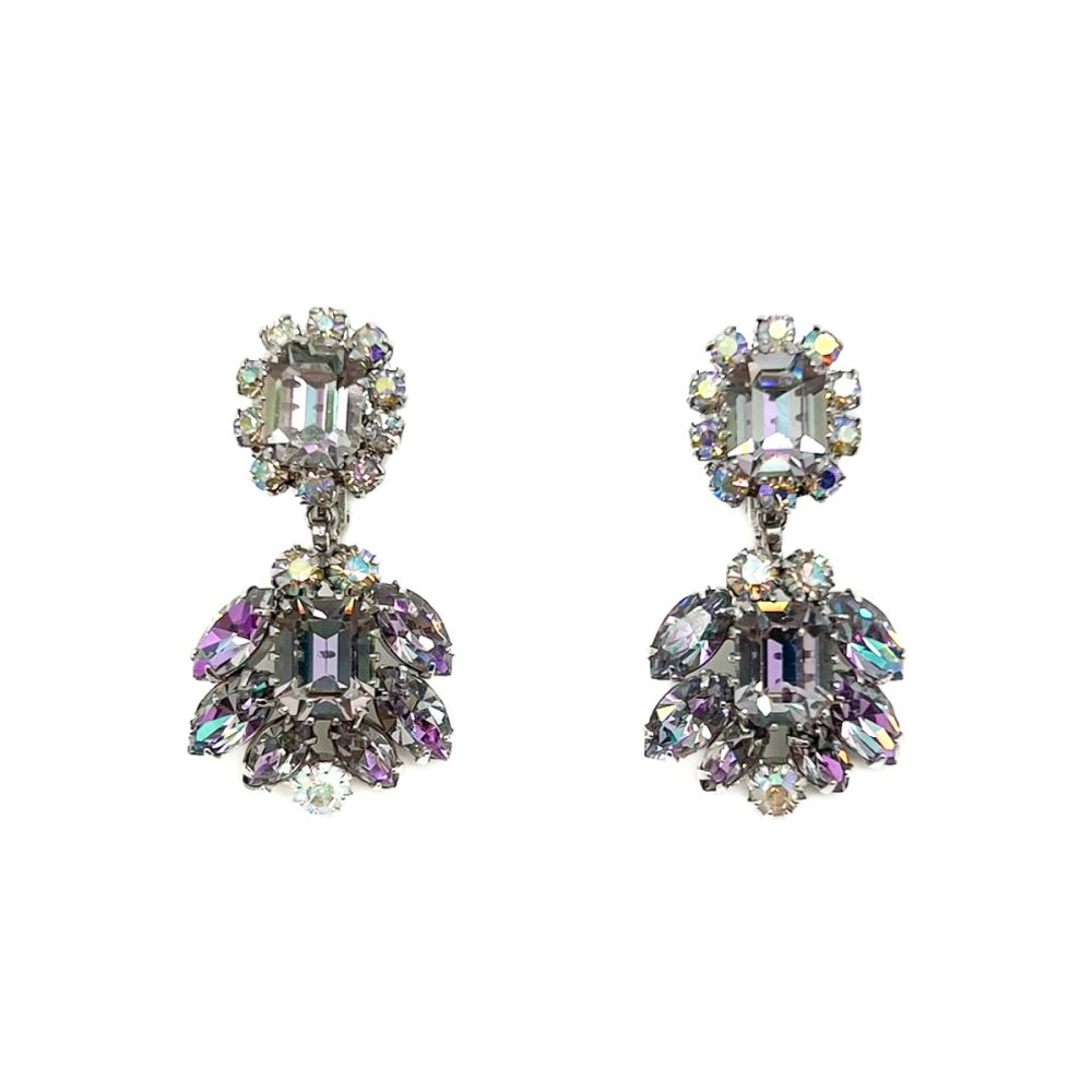 Vintage Vendome Crystal Earrings