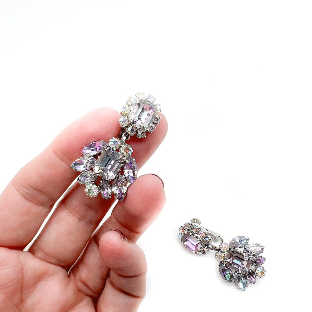 Vintage Vendome Crystal Earrings