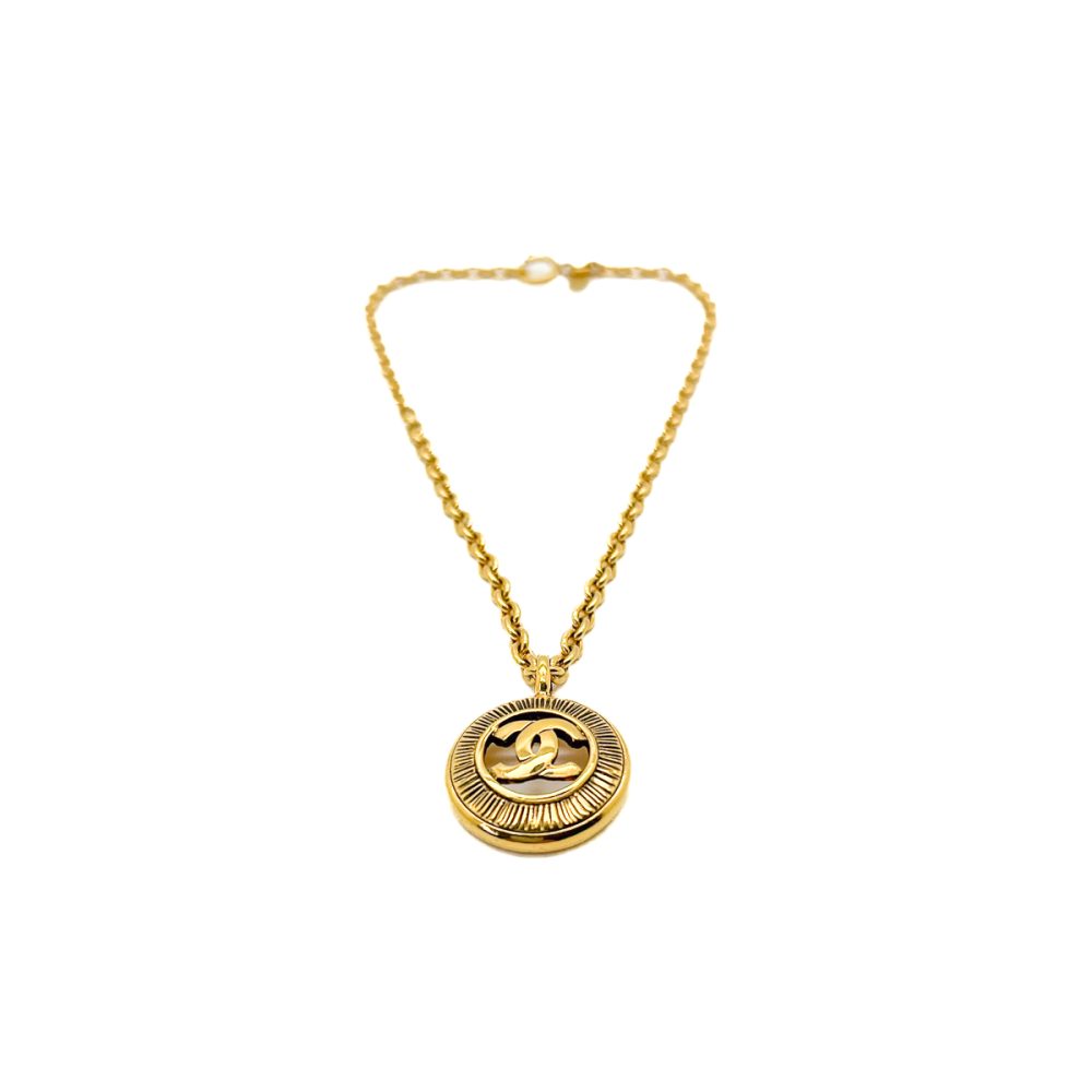 Vintage Chanel CC Sunburst Necklace