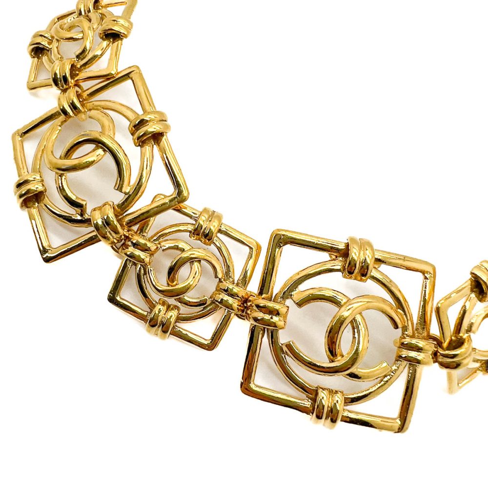 Vintage Chanel CC Logo Panel Cuff