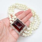 Jennifer Gibson Jewellery Vintage Kenneth Jay Lane Ruby Torsade 2053 (6) Vintage Kenneth Lane Ruby Pearl Torsade