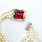 Jennifer Gibson Jewellery Vintage Kenneth Jay Lane Ruby Torsade 2053 (7) Vintage Kenneth Lane Ruby Pearl Torsade