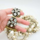 Vintage Statement Pearl Crystal Torsade