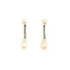 Antique Pearl Marcasite Earrings