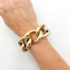 Jennifer Gibson Jewellery 2061 (1) Vintage Chunky Link Toggle Bracelet