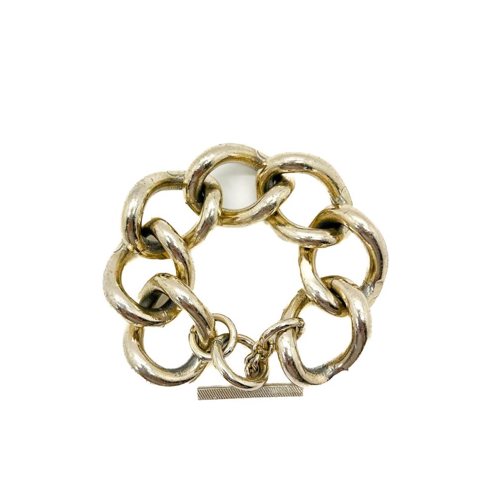 Vintage Chunky Link Toggle Bracelet