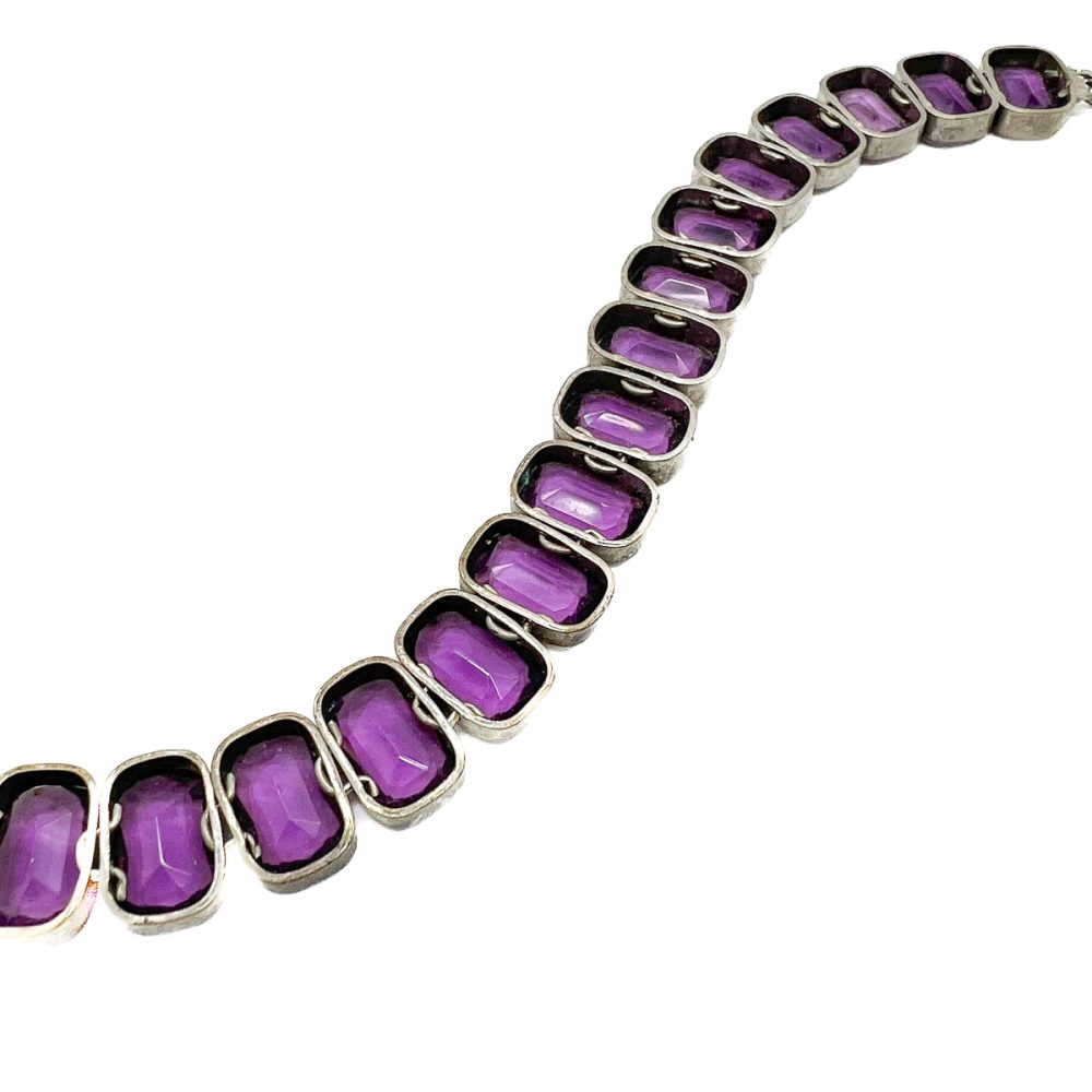 Antique Amethyst Paste Rivière Bracelet