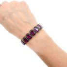 Jennifer Gibson Jewellery 2064 (4) Antique Amethyst Paste Rivière Bracelet