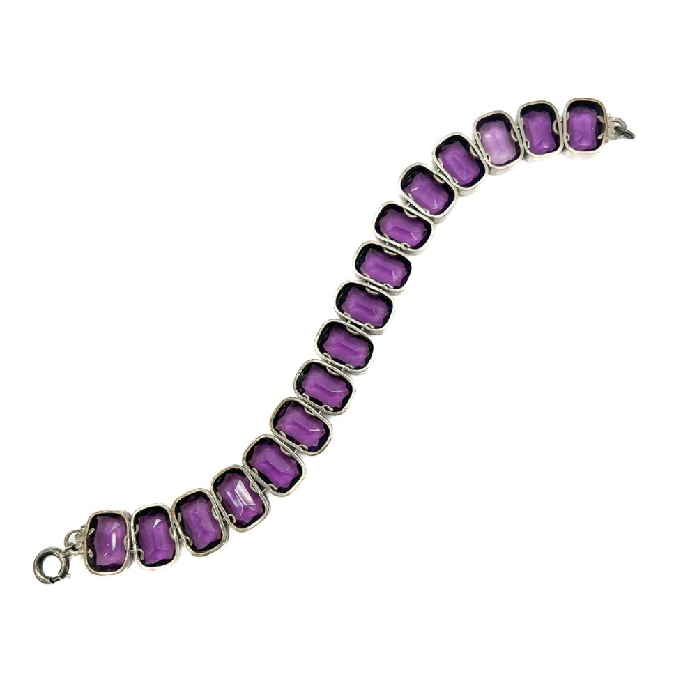 Antique Amethyst Paste Rivière Bracelet