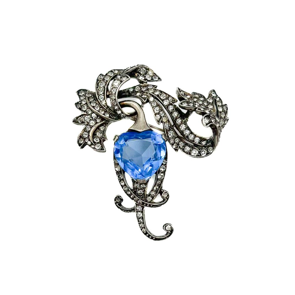 Vintage Marcel Boucher Sterling Heart Brooch