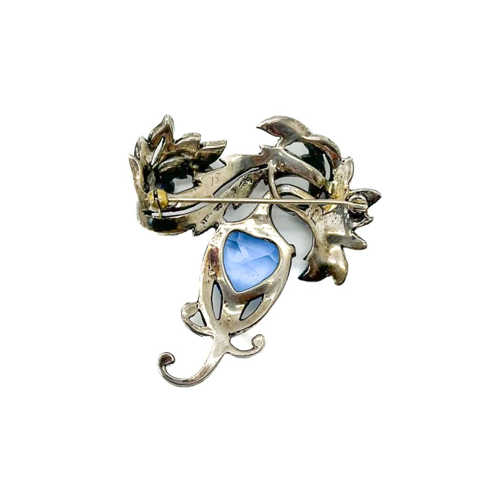 Vintage Marcel Boucher Sterling Heart Brooch