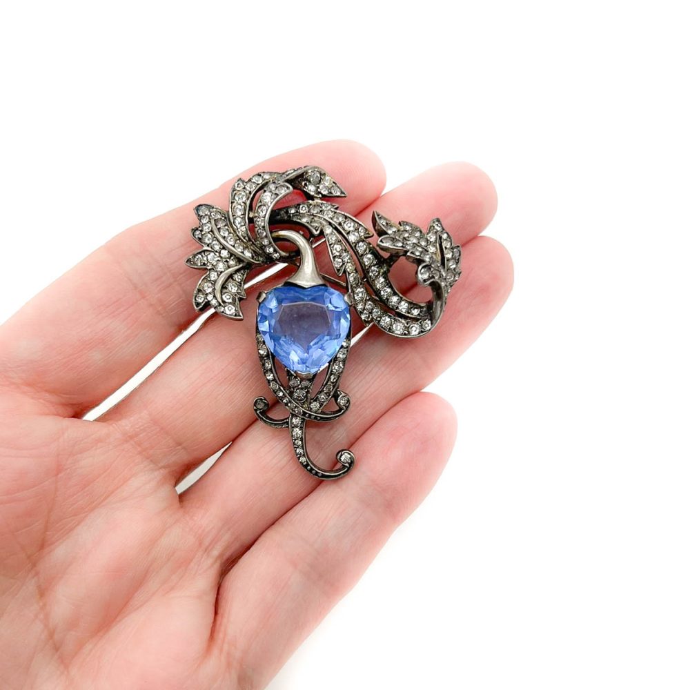 Vintage Marcel Boucher Sterling Heart Brooch