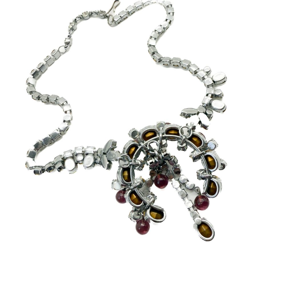 Vintage Couture Crystal Droplet Necklace
