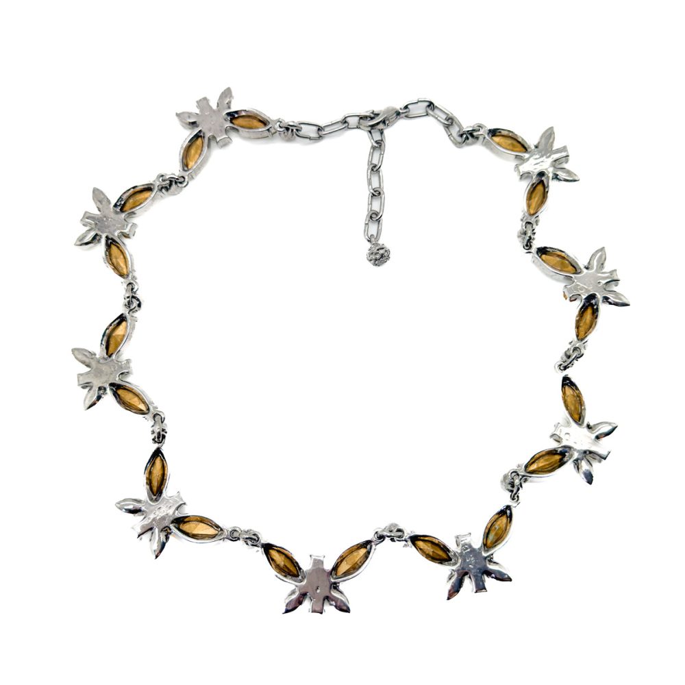 Vintage Sardi Crystal Butterfly Necklace