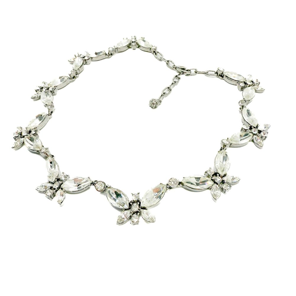 Vintage Sardi Crystal Butterfly Necklace