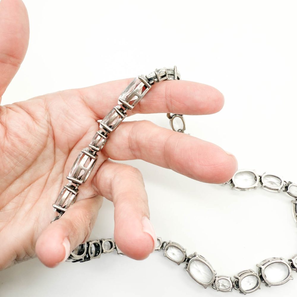 Vintage Crystal Riviere Necklace